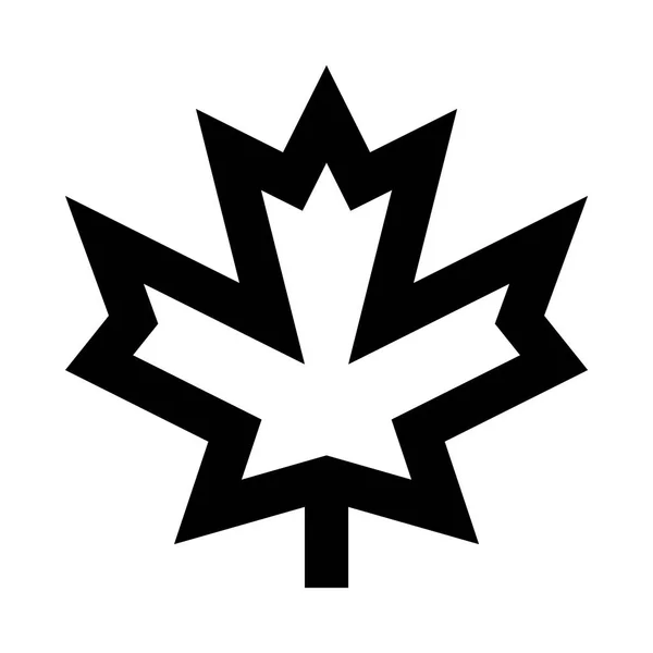Maple leaf ikon illustration — Stock vektor