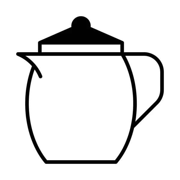 White cooking kettle,vector graphic Stock Vector Image by ©yupiramos