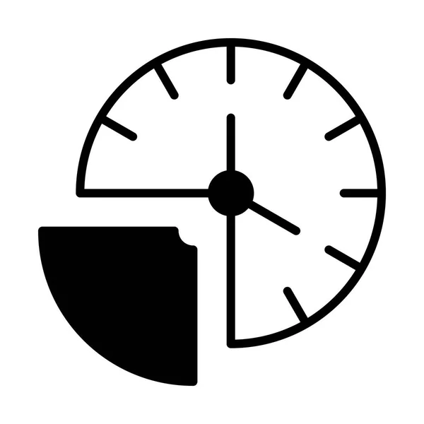 Illustration de l'icône Time Quarter — Image vectorielle