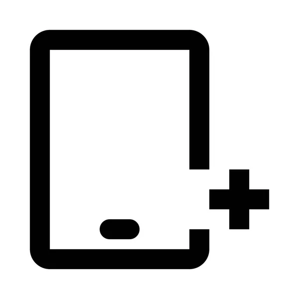 Tablet PC pictogram illustratie — Stockvector