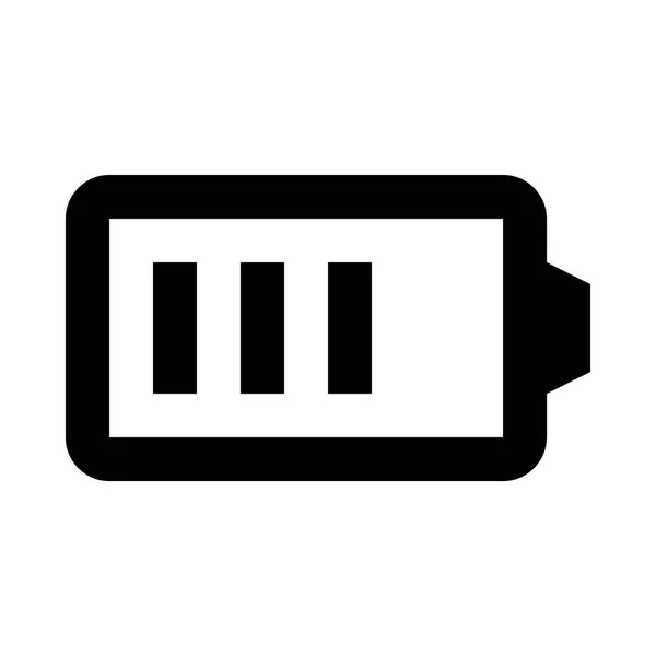 Batterij pictogram illustratie — Stockvector