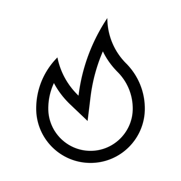 Fire icon illustration — Stock Vector