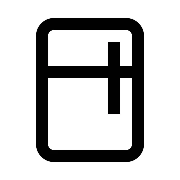 Obrázek ikony lednice — Stockový vektor