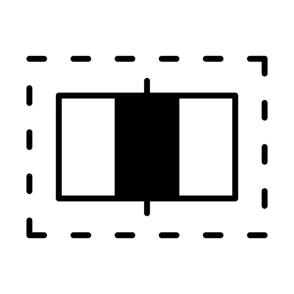 Ilustração do ícone da quadra de vôlei — Vetor de Stock