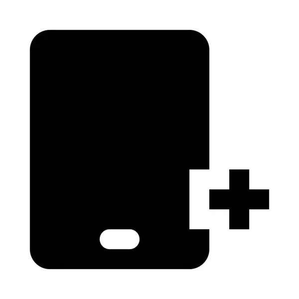 Tablet PC pictogram illustratie — Stockvector