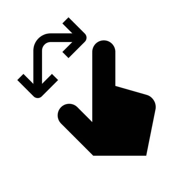 Illustration d'icône geste tactile — Image vectorielle