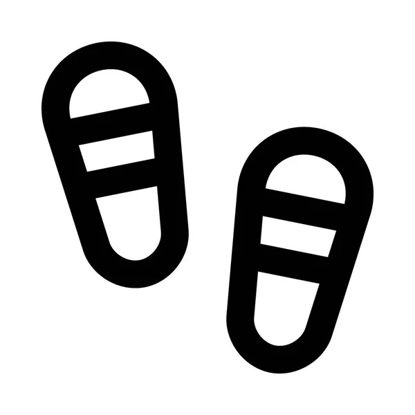 Zapatillas icono ilustración — Vector de stock