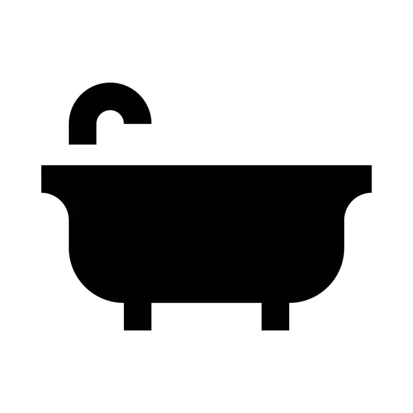 Symbolbild Badewanne — Stockvektor