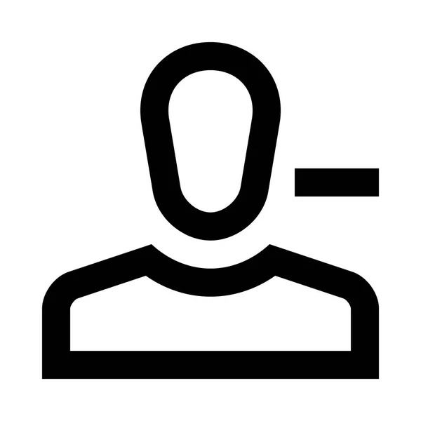 Ilustración del icono de borrado humano — Archivo Imágenes Vectoriales