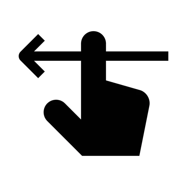 Toccare icona gesto illustrazione — Vettoriale Stock