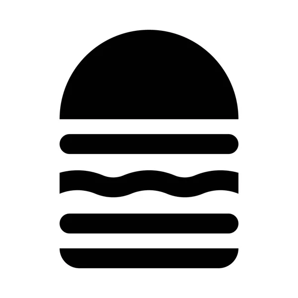 Hamburger pictogram illustratie — Stockvector