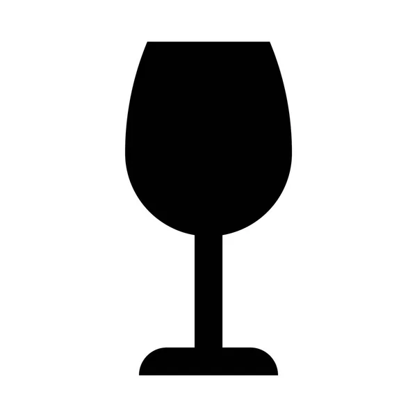 Wineglass εικονίδιο εικονογράφηση — Διανυσματικό Αρχείο