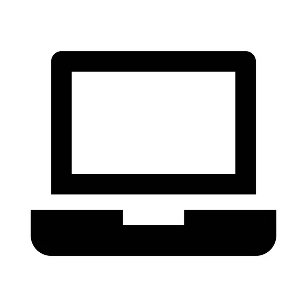 Illustration mit Laptop-Symbol — Stockvektor