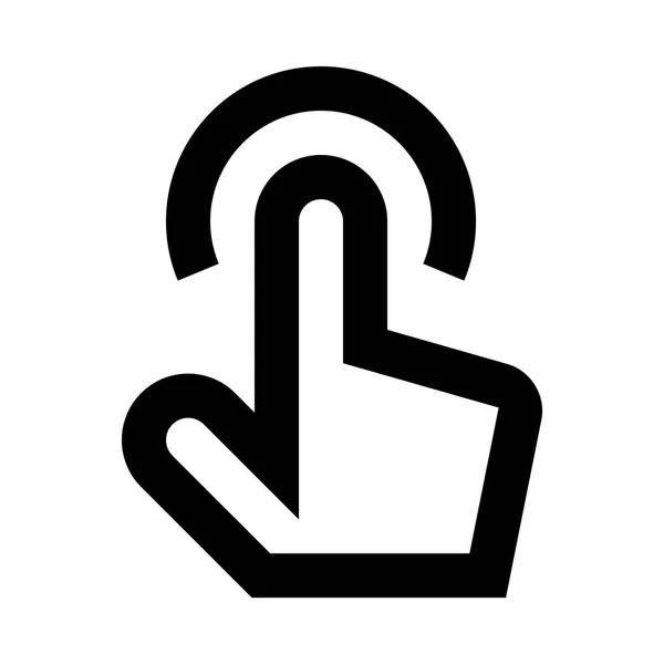 Ilustración de icono de gesto táctil — Archivo Imágenes Vectoriales