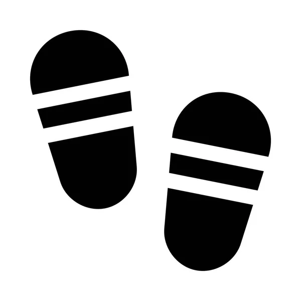Obrázek ikony pantofle — Stockový vektor