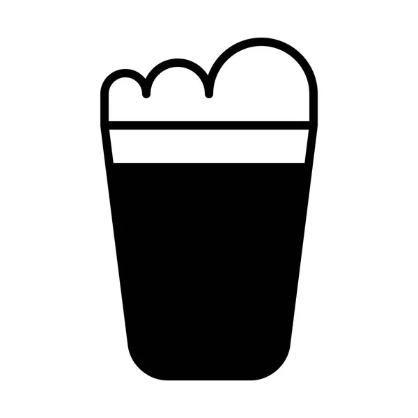 Bier glas pictogram illustratie — Stockvector