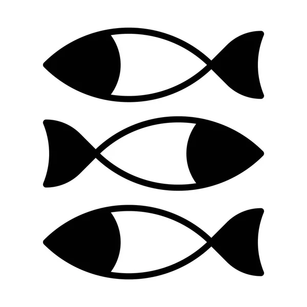 Fish icon illustration — Stock Vector