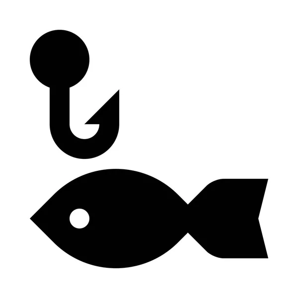 Fishing icon illustration — Stock Vector