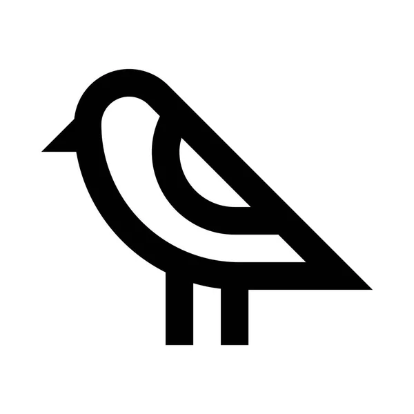 Icono de pájaro ilustración — Vector de stock