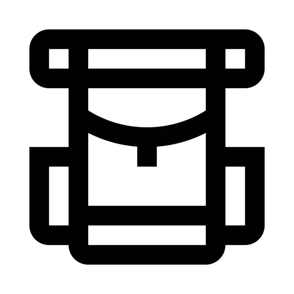 Rugzak pictogram illustratie — Stockvector
