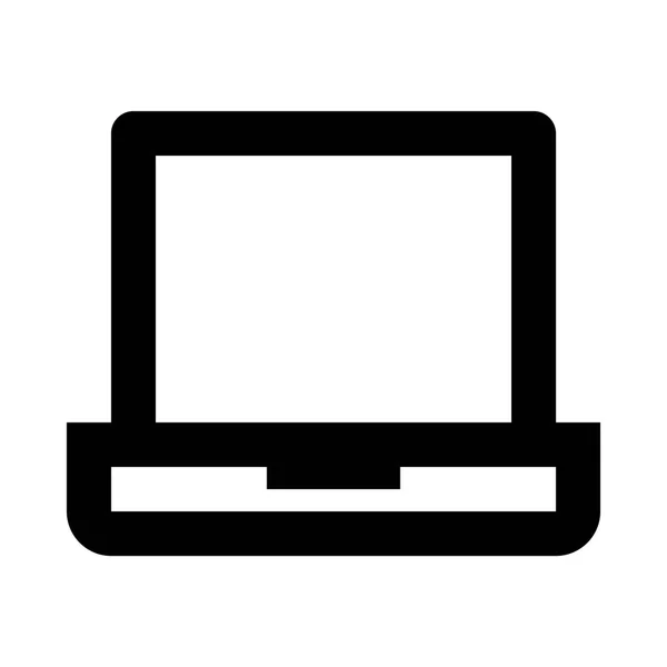 Illustration mit Laptop-Symbol — Stockvektor