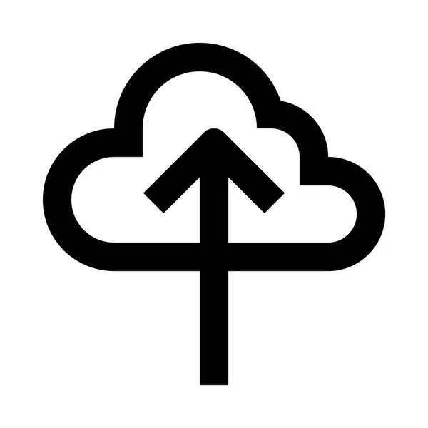 Cloud lossen pictogram illustratie — Stockvector