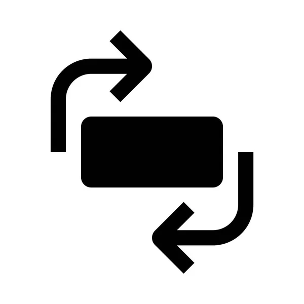 Objekt Rotation Symbol Abbildung — Stockvektor