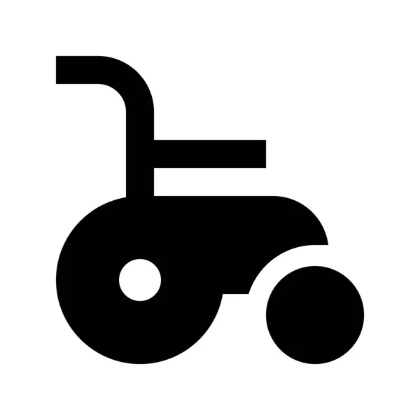 Illustrazione icona sedia a rotelle — Vettoriale Stock