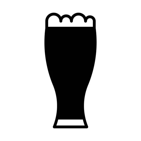Pivní sklo ikona ilustrace — Stockový vektor