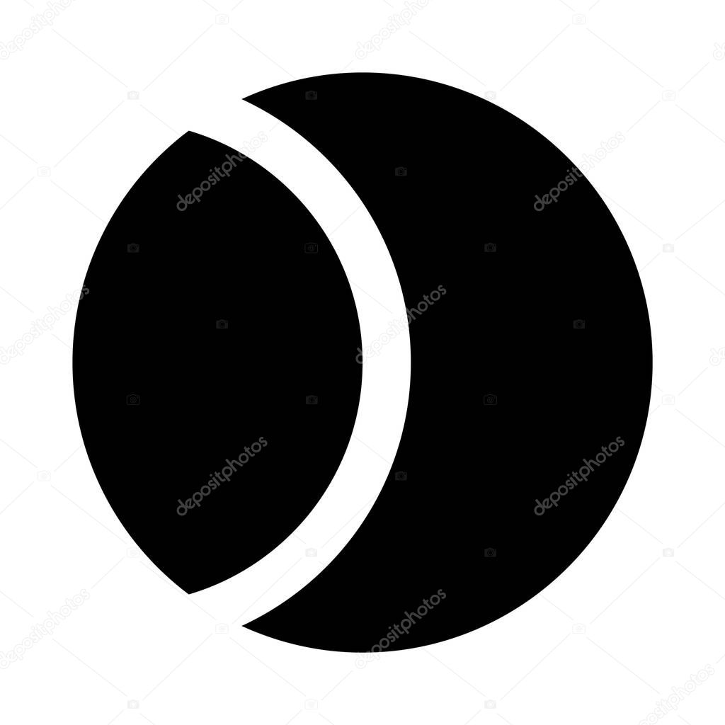 Eclipse icon illustration