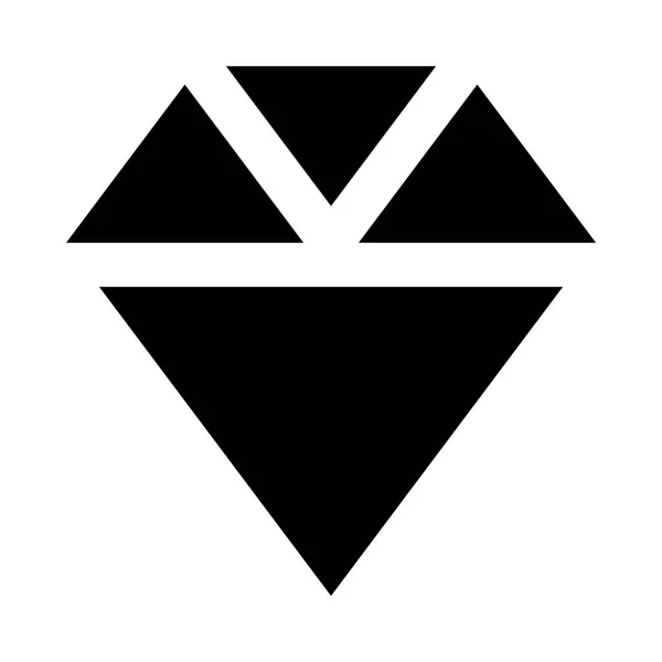 Diamond ikon illustration — Stock vektor
