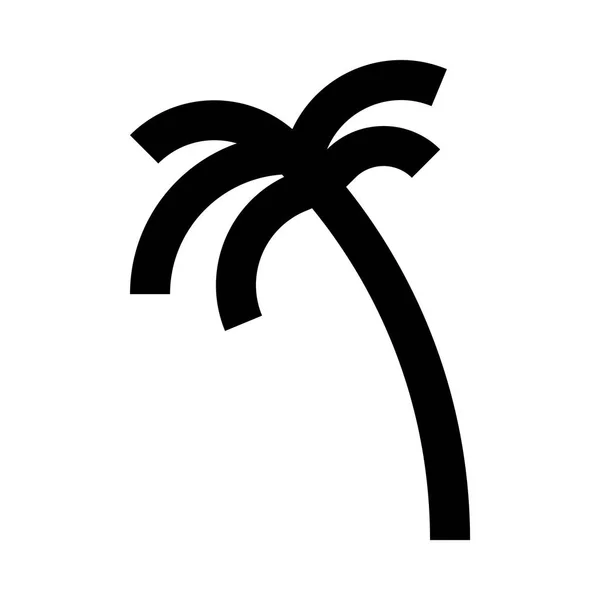 Illustration d'icône de palmier — Image vectorielle