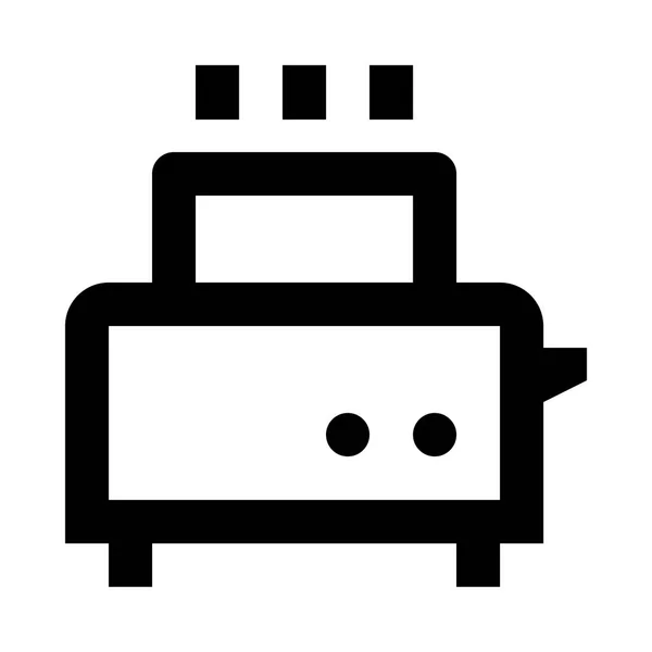 Ilustración del icono de tostadora — Vector de stock
