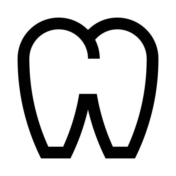 Obrázek ikony zub — Stockový vektor