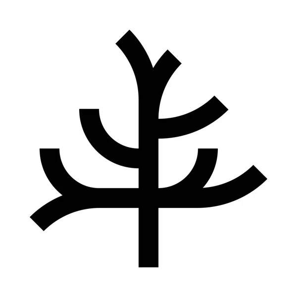 Дерево значок ілюстрація — стоковий вектор