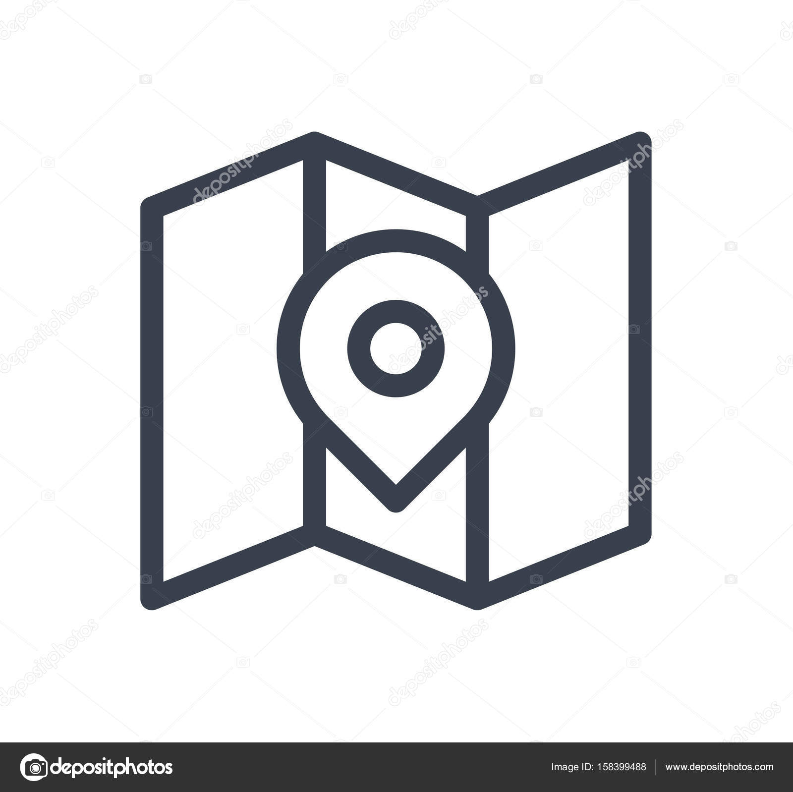 Ilustração do ícone da marca de endereço — Vetores de Stock