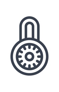 şifreli kilit simge tasarlamak 