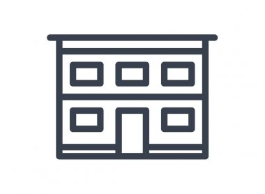 iki katlı evin simge tasarlamak