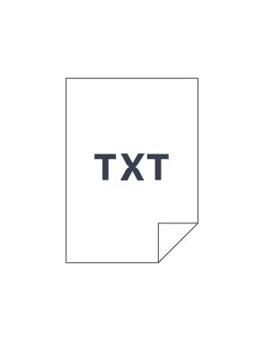 Txt biçimi simge tasarlamak