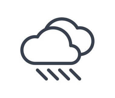 Yağmurlu bulutlar simge tasarlamak