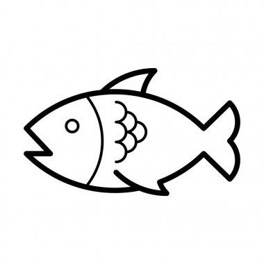 Balık simgesi illüstrasyon