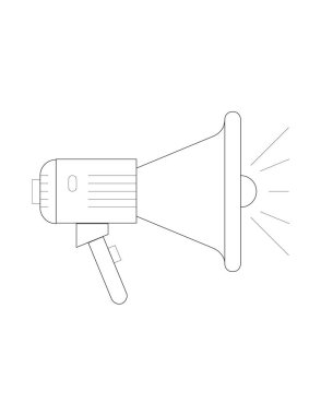 Megafon simge tasarlamak