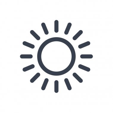 güneş simgesi illüstrasyon