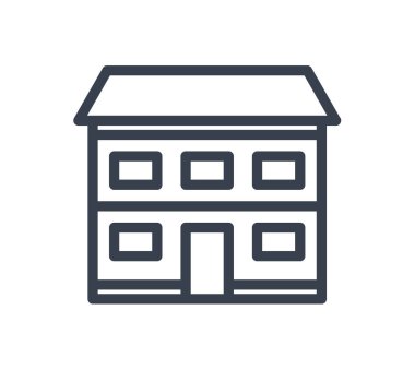 iki katlı evin simge tasarlamak 