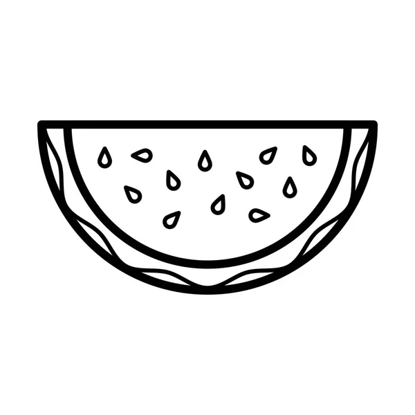 Ilustración de icono de sandía — Vector de stock