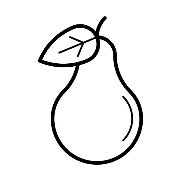 Pear icon illustration — Stock Vector