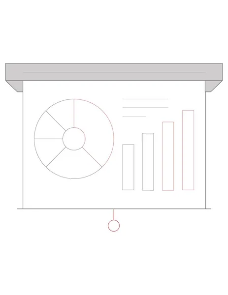 Analytics diagram ikon illustration — Stock vektor