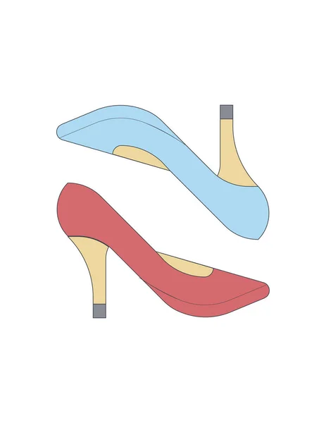 Schuhe Ikone Illustration — Stockvektor