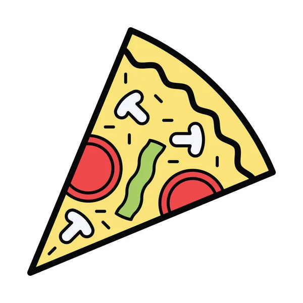 Illustration icône pizza — Image vectorielle
