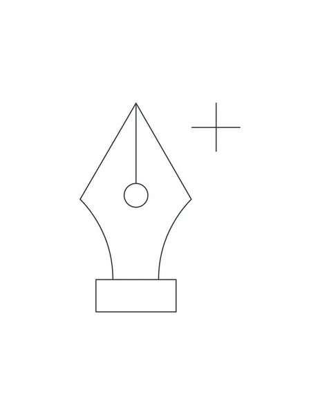 Stift-Symbol-Illustration — Stockvektor